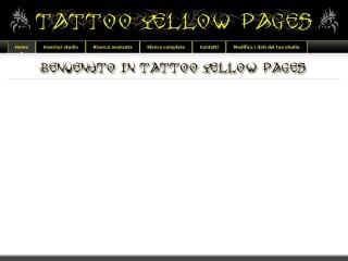 Screenshot sito: Tattooyellowpages.it