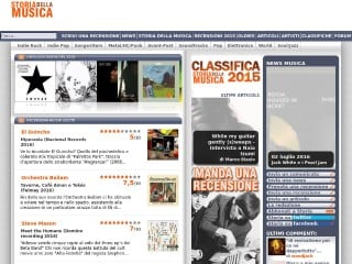 Screenshot sito: Storia Della Musica