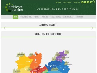 Screenshot sito: AmbienteTrentino