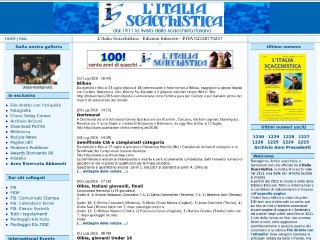 Screenshot sito: Italiascacchistica.com
