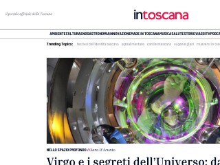 Screenshot sito: InToscana.it