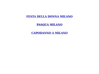Screenshot sito: Milano Eventi
