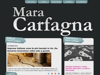 Screenshot sito: Mara Carfagna