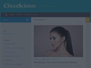 Screenshot sito: CliccaScienze.it