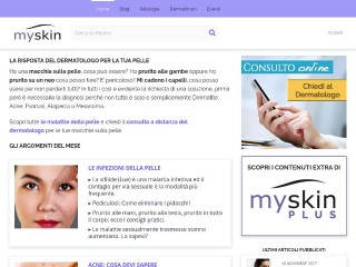 Screenshot sito: Myskin