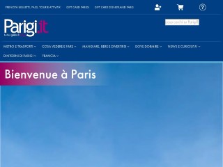 Screenshot sito: Parigi.it