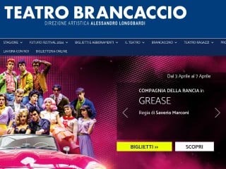 Screenshot sito: Teatro Brancaccio