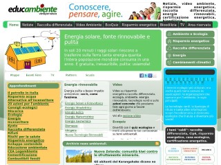 Screenshot sito: Educambiente.tv