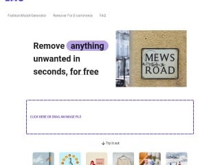 Screenshot sito: Remover.app