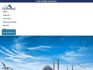 Screenshot sito: Visit Istanbul