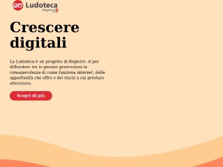 Screenshot sito: La Ludoteca del Registro.it