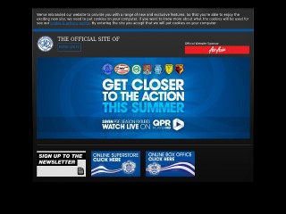 Screenshot sito: Queens Park Rangers
