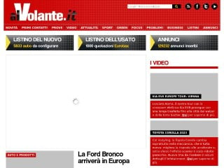 Screenshot sito: Al Volante