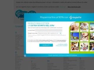 Screenshot sito: Groupalia