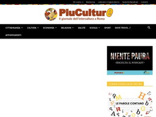 Screenshot sito: Piuculture.it