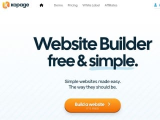 Screenshot sito: Kopage
