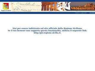 Screenshot sito: Regione Sicilia