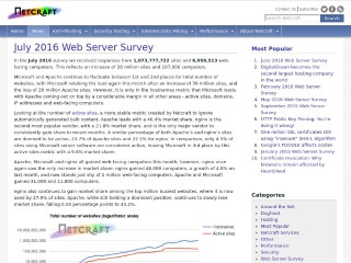 Screenshot sito: Netcraft.com