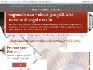 Screenshot sito: Sognando Casa
