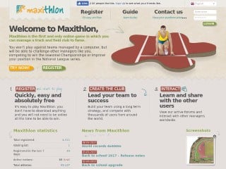 Screenshot sito: Maxithlon