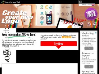 Screenshot sito: Logofactoryweb.com