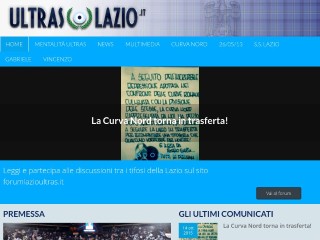Screenshot sito: Ultras Lazio