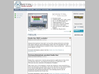 Screenshot sito: Kristal