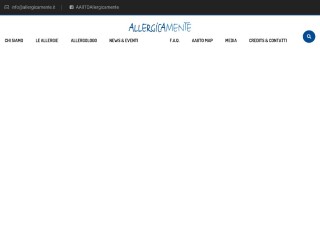 Screenshot sito: Allergicamente.it