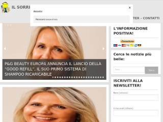 Screenshot sito: Il Sorriso Quotidiano