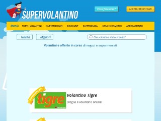 Screenshot sito: SuperVolantino