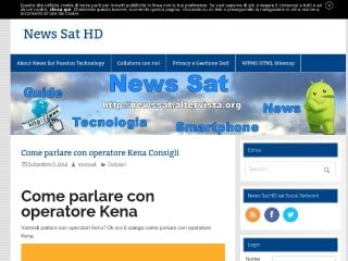 Screenshot sito: News Sat