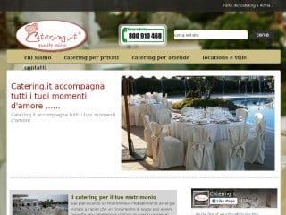 Screenshot sito: Catering.it