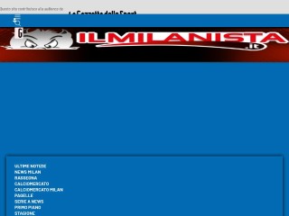 Screenshot sito: Ilmilanista.it