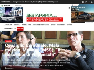 Screenshot sito: Pisanews.net