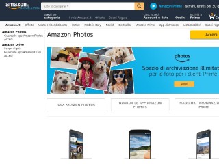 Screenshot sito: Amazon Drive