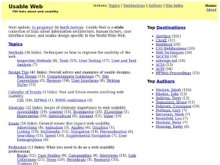 Screenshot sito: Usable Web