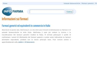 Screenshot sito: Infofarma.it