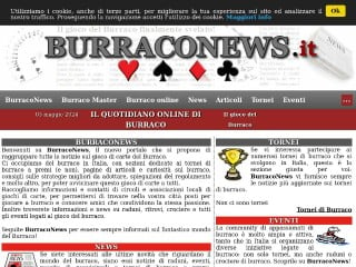 Screenshot sito: Burraconews.it