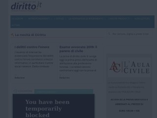 Screenshot sito: Diritto.it