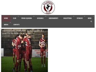 Screenshot sito: Arezzo