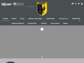 Screenshot sito: Trento