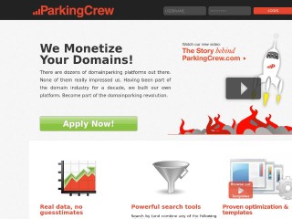 Screenshot sito: ParkingCrew