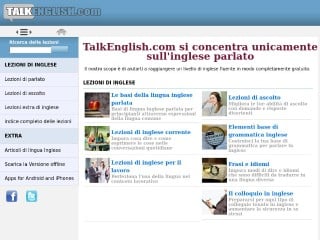 Screenshot sito: TalkEnglish.com