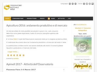 Screenshot sito: OsservatorioMiele.org