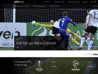 Screenshot sito: UEFA.com