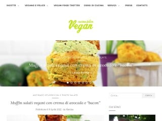 Screenshot sito: Vegan Cucina Felice