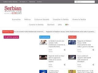 Screenshot sito: SerbianMonitor