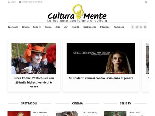 Screenshot sito: CulturaMente
