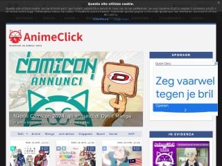 Screenshot sito: Anime Click