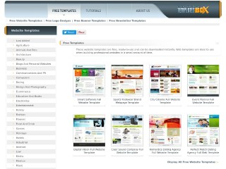 Screenshot sito: Templatesbox.com